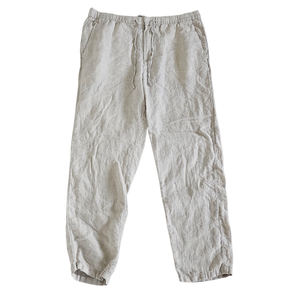 Men's Casual Linen Pants - Gray